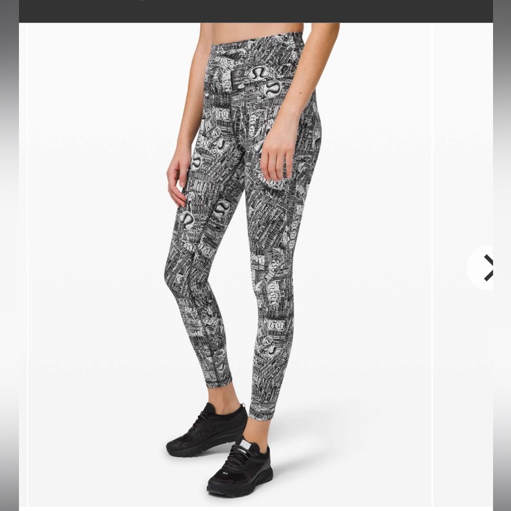 Lululemon size 6 wondertrain high rise tights 25inch inseam. Everlux material.